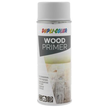 SPRAYFÄRG DUPLI-COLOR WOOD PRIMER MATT GRÅ 400ML