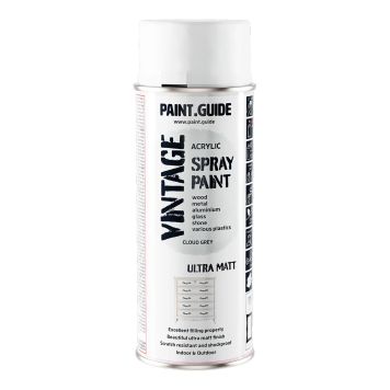 SPRAYFÄRG PAINT.GUIDE VINTAGE AKRYLFÄRG MATT GRÅ 400ML