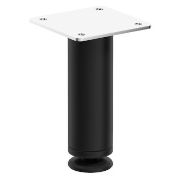 MÖBELBEN RIVA TILL HÖGSKÅP AGNES MATT SVART 10CM 4ST/FRP