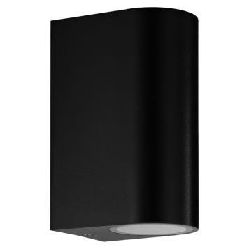 VÄGGLAMPA EGLO SCOGLIERA 2L GU10 IP44 SVART