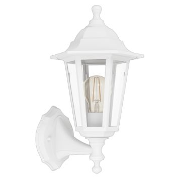 VÄGGLAMPA EGLO OLGIATA-E E27 IP44 VIT