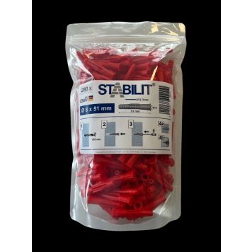 UNIVERSALPLUGG STABILIT 8X51MM 280ST/FRP RÖD