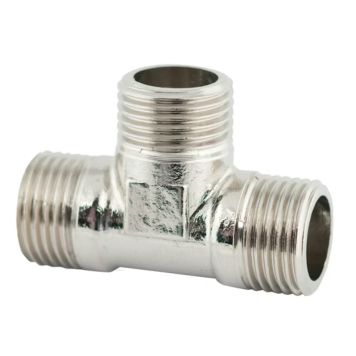 T-RÖR GELIA R15 INVÄNDIG GÄNGA FÖRNICKLAD/MÄSSING