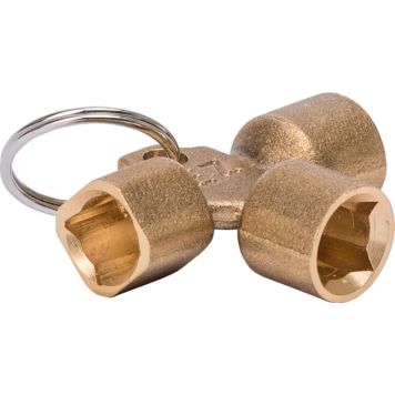 VATTENUTKASTARNYCKEL GELIA UNIVERSAL 7MM 2X8MM MÄSSING