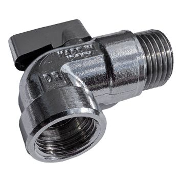 MINIKULVENTIL ADMIRAL VINKEL DZR INVÄNDIG & UTVÄNDIG GÄNGA FÖRKROMAD R15XR15MM