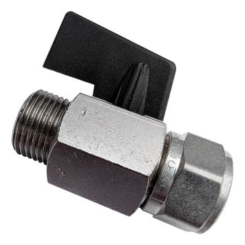 MINIKULVENTIL ADMIRAL VINKEL DZR INVÄNDIG & UTVÄNDIG GÄNGA FÖRKROMAD R15XR15MM