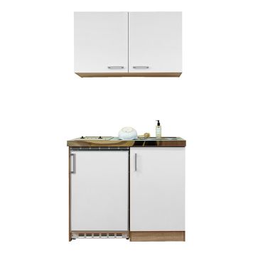 PENTRY RESPEKTA LEVIN MED GLASKERAMIKHÄLL VÄGGSKÅP 100CM EK GROVSÅGAD/VIT