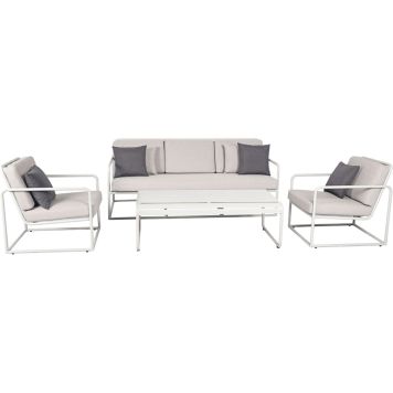 SOFFGRUPP SENSUM ASKNÄS ALUMINIUM SAND