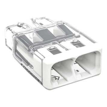 ANSLUTNINGKLÄMMA WAGO 2773 2-P 0.75–4MM² VIT 10ST/FRP