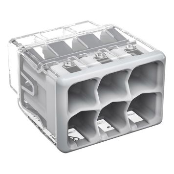 ANSLUTNINGKLÄMMA WAGO 2773 6-P 0.75–4MM² GRÅ 10ST/FRP