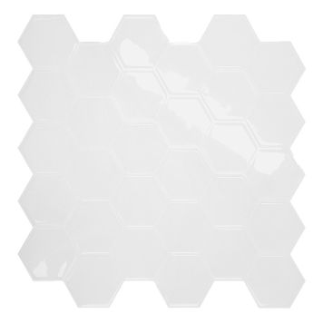 KAKELDEKOR PEEL & STICK HEXAGON 30X30CM VIT