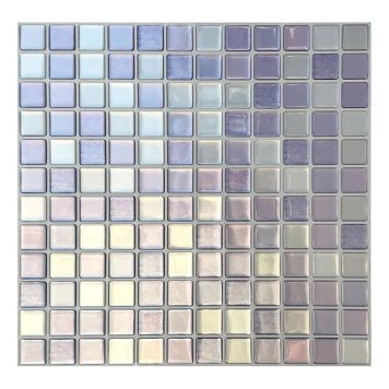 KAKELDEKOR PEEL & STICK MOSAIK 30X30CM LILA