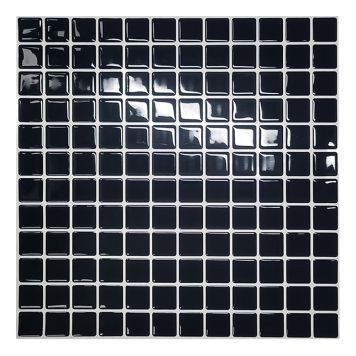 KAKELDEKOR PEEL & STICK MOSAIK 30X30CM SVART
