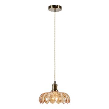 TAKLAMPA MARKSLÖJD KURAGE 25CM AMBER