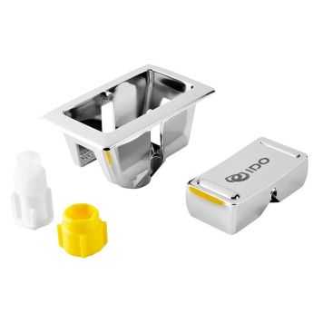 SPOLKNAPP IDO MOSAIK DUBBELSPOLNING KROM