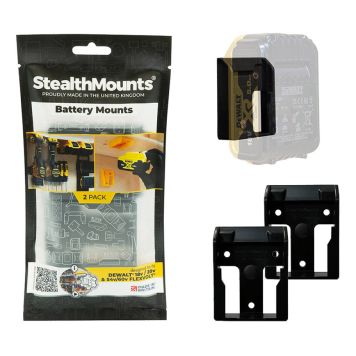 BATTERIHÅLLARE STEALTHMOUNTS DEWALT 20V SVART 2ST 