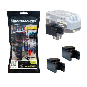 BATTERIHÅLLARE STEALTHMOUNTS RYOBI 18V SVART 2ST 