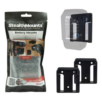 BATTERIHÅLLARE STEALTHMOUNTSI SKIL 12V/20V SVART 2ST 