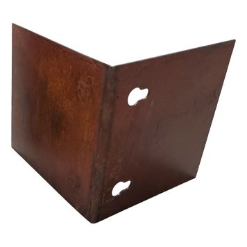 VINKELBESLAG TILL RABATTKANT 10X10CM ROST