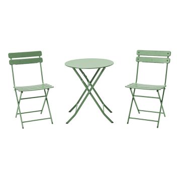 CAFÉSET SUNFUN BISTRO + 2 STOLAR MOSSGRÖN