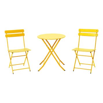 CAFÉSET SUNFUN BISTRO + 2 STOLAR KLARGUL