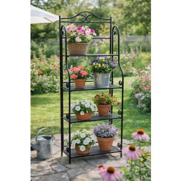VÄXTHYLLA METALL 4 HYLLOR 