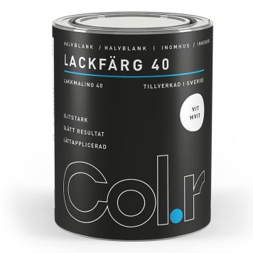 LACKFÄRG COL.R HALVBLANK VIT 0,7L