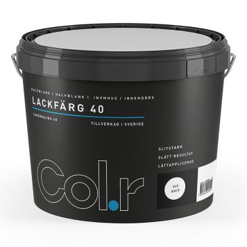 LACKFÄRG COL.R HALVBLANK VIT 3L