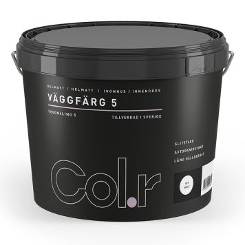 VÄGGFÄRG COL.R HELMATT VIT 10L