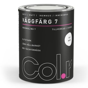 VÄGGFÄRG COL.R MATT VIT 1L