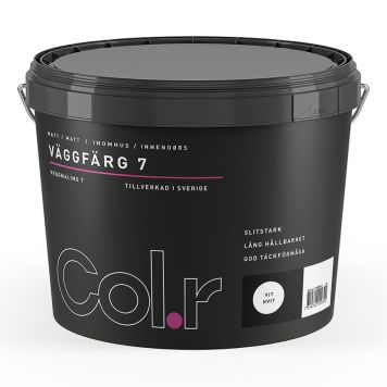 VÄGGFÄRG COL.R MATT VIT 3L