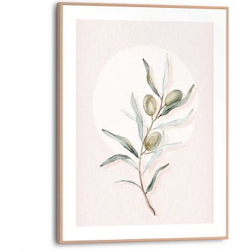 TAVLA REINDERS CIRCLE OLIVES SLIM FRAME 30X40CM TRÄ