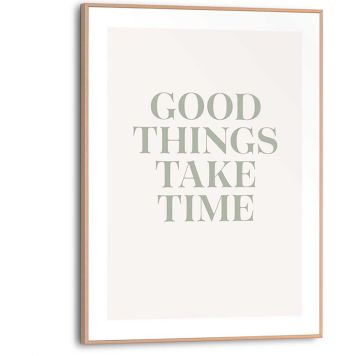 TAVLA REINDERS TAKE YOUR TIME SLIM FRAME 30X40CM TRÄ