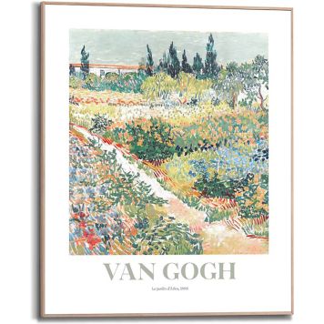 TAVLA REINDERS VAN GOGH GARDEN DES ARLES SLIM FRAME 40X50CM TRÄ