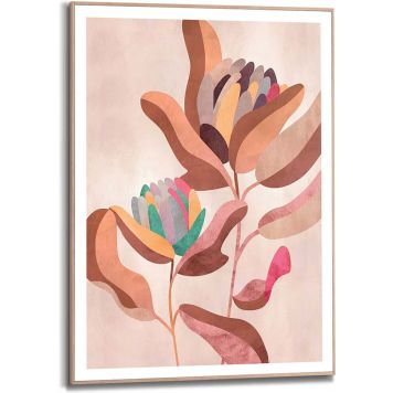 TAVLA REINDERS EARTH FLOWERS SLIM FRAME 50X70CM TRÄ