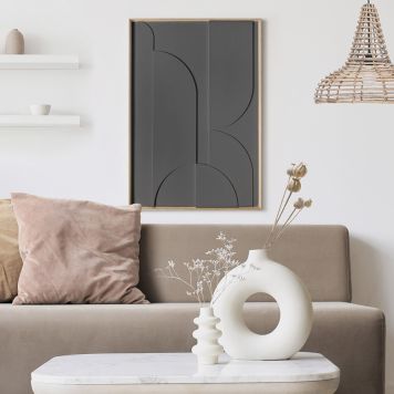 TAVLA REINDERS PUZZELED WOOD FRAME 50X70CM CHARCOAL