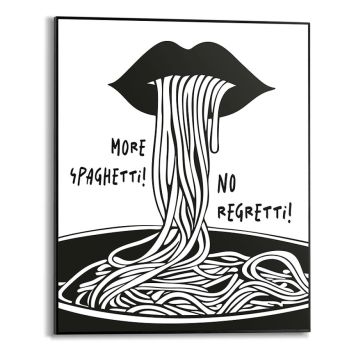 TAVLA REINDERS MORE SPAGHETTI SLIM FRAME 40X50CM SVART