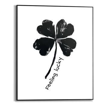 TAVLA REINDERS FEELING LUCKY SLIM FRAME 40X50CM SVART