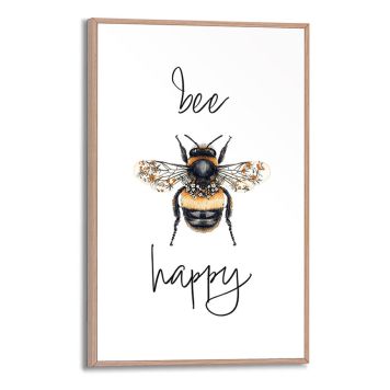 TAVLA REINDERS BEE HAPPY SLIM FRAME 20X30CM TRÄ