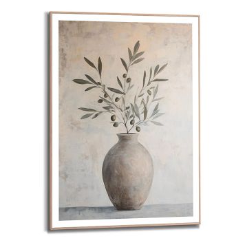 TAVLA REINDERS OLIVE STILL SLIM FRAME 50X70CM TRÄ
