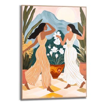 TAVLA REINDERS DANCING VIBES SLIM FRAME 50X70CM TRÄ