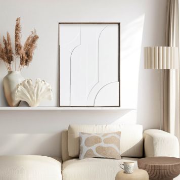 TAVLA REINDERS LAYERED GEOMETRICS WOOD FRAME 50X70CM