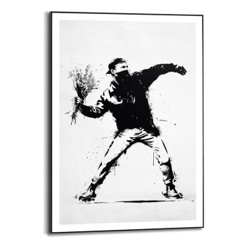 TAVLA REINDERS FLOWER THROWER SLIM FRAME 50X70CM SVART