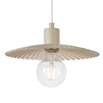 PENDELLAMPA MARKSLÖJD FLOWER Ø25CM GREIGE