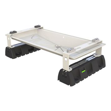 DRÄNERINGSTRÅG MED FOT TILL LUFTVÄRMEPUMP 845X410X240MM