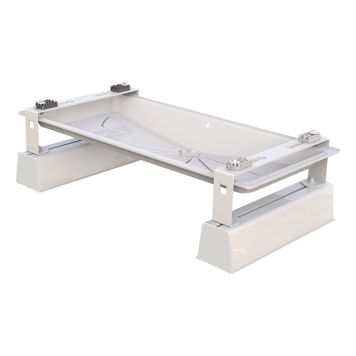 DRÄNERINGSTRÅG MED FOT TILL LUFTVÄRMEPUMP 845X410X252MM