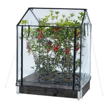 DRIVHUS TILL ODLINGSKRAGE STÅL/PVC 115X76CM