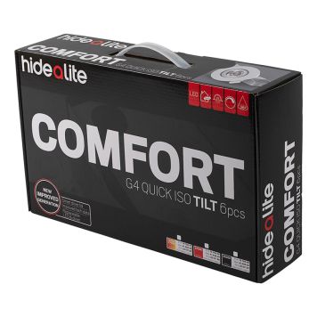 DOWNLIGHT HIDEALITE COMFORT G4 QUICK ISO TILT 2700K 6-PACK VIT