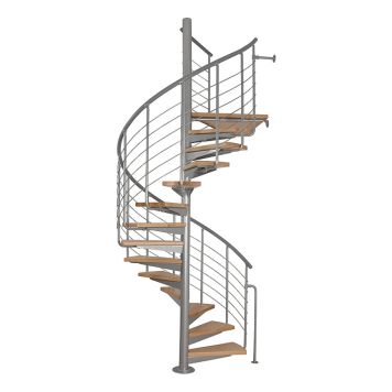 SPIRALTRAPPA ATRIUM SYSTEM GRÅ Ø168CM
