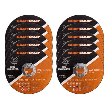 KAPSKIVA CRAFTOMAT 125MM 10-PACK